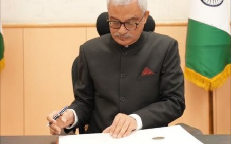 हरियाणा के CS रहे जोशी ने चुनाव आयुक्त कार्यभार संभाला:वीआरएस मंजूर हुआ; 2029 के आम चुनाव कराएंगे, बोले- होम कैडर में अच्छा अनुभव रहा