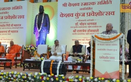 ‘जितना भव्य भवन उतना भव्य कार्य खड़ा करना है’ : ‘केशव कुंज’ के प्रवेशोत्सव पर सरसंघचालक जी ने दिया बड़ा संदेश