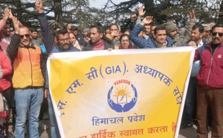 हिमाचल में SMC शिक्षकों की हड़ताल खत्म:शिक्षा मंत्री मिलने पहुंचे, बोले- शिक्षकों को नियमित करना प्राथमिकता रहेगी, 250 पदों पर होगी भर्ती