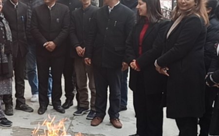 किन्नौर के वकीलों ने किया प्रदर्शन:केंद्र सरकार के खिलाफ नारेबाजी, प्रतियां जलाई, अधिवक्ता अधिनियम में संशोधन का विरोध किया