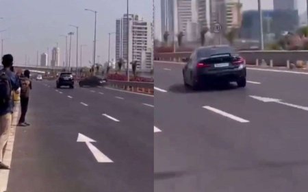 मुंबई में दिखा तेज रफ्तार का कहर, BMW के एक्सीडेंट का लाइव वीडियो सामने आया