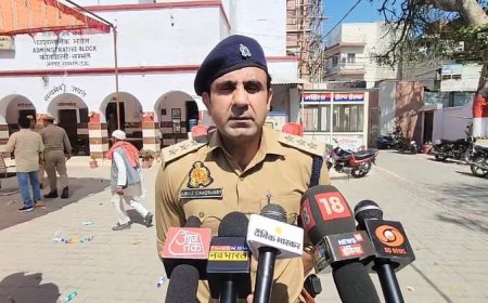 संभल CO चाैधरी बोले: मुस्लिमों का होली के रंग से धर्म भ्रष्ट होता है तो वह घर से न निकलें, दिल बड़ा होना चाहिए