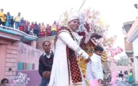 बालकनी में खड़ी दुल्हन को देख अपना आपा खो बैठा दूल्हा, किया ऐसा डांस हक्के-बक्के रह गए लोग, बोले- भूलने में लग जाएंगे सात जन्म