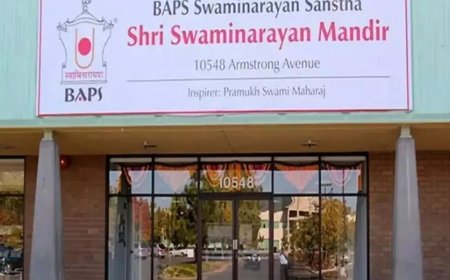 कैलिफोर्निया में फिर से हिंदू मंदिर में की गई तोड़फोड़, लिखे हिंदू विरोधी नारे