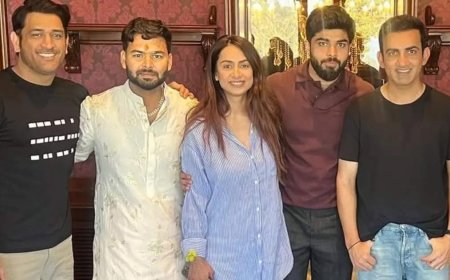 दूरियां बहुत, फिर भी दिलों का मेल... ऋषभ पंत की बहन की शादी में यूं साथ दिखे धोनी और गंभीर