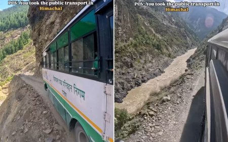जान जोखिम में डालना... हिमाचल में बस यात्रा का ये Video देख कांप जाएगी रूह, यूजर्स बोले- ड्राइवर अल्ट्रा प्रो मैक्स है