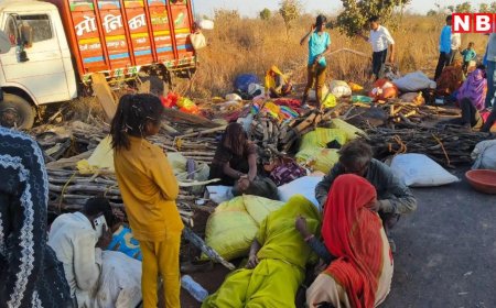 बारां में सुबह सुबह सड़क पर मचा कोहराम, मजदूरों से भरी मेटाडोर पलटी, 2 की मौके पर ही मौत, 25 घायल