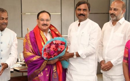 भाजपा अध्यक्ष जे.पी. नड्डा ने नवनिर्वाचित भाजपा MLC से की मुलाकात, बेंगलुरु में आरएसएस की तीन दिवसीय बैठक में होंगे शामिल