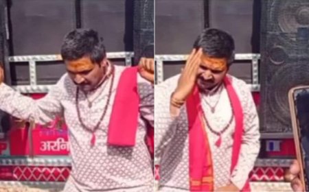 घरवालों के प्रेशर में Pandit बन गए... हनी सिंह के गाने पर स्वैग में डांस कर रहे थे पंडित जी, यूजर्स बोले- मुहूरत निकल रहा है