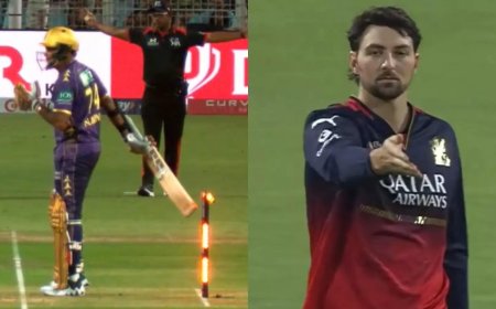 विकेट पर लगा बैट, फिर भी बच गए सुनील नरेन... क्या अंपायर ने कर दी भारी गलती?