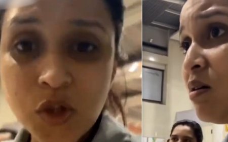 मनारा को एयरलाइन ने चेक-इन करने से रोका:एयरपोर्ट पर जमकर हंगामा किया, स्टाफ को लगाई जमकर लताड़, कहा- समय से पहले फ्लाइट उड़ा दी