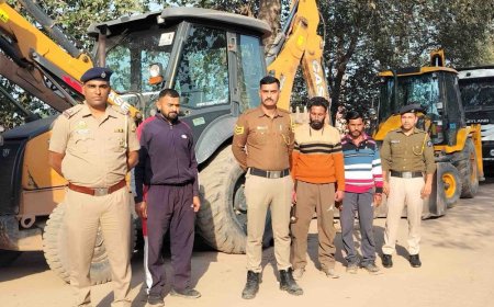 सोलन में 2 जेसीबी और 3 टिप्पर जब्त:पुलिस ने अवैध माइनिंग पर की छापेमारी; पंजाब के क्रशरों को बेचा जा रहा था खनिज