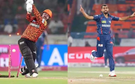 लखनऊ सुपरजाइंट्स के प्रिंस ने रोका ट्रेविस हेड का तूफान, बोल्ड माकरकर विकेट के उड़ाए परखच्चे