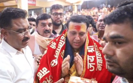 एक्टर गोविंदा का खुलासा- कैसे पैर में लगी थी गोली:उज्जैन में महाकाल दर्शन कर कहा- कई ऊंची बिल्डिंग से मरने वाला था; बाबा ने बचा लिया