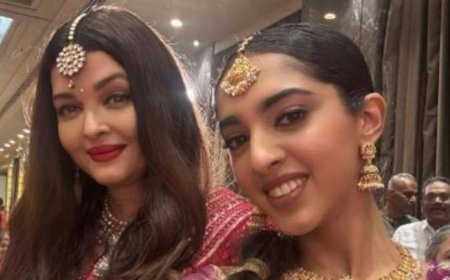 तलाक की खबरों के बीच ऐश्वर्या राय की अभिषेक बच्चन और आराध्या के साथ फोटो वायरल, कजिन की वेडिंग में कुछ यूं हुईं शामिल