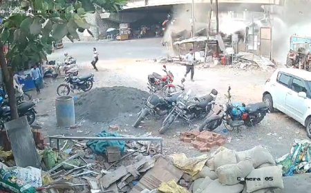 फ्लाईओवर से नीचे गिरा ऑयल टैंकर, Video में दिखा खौफनाक मंजर, मुंबई-अहमदाबाद एक्सप्रेसवे पर हुआ हादसा