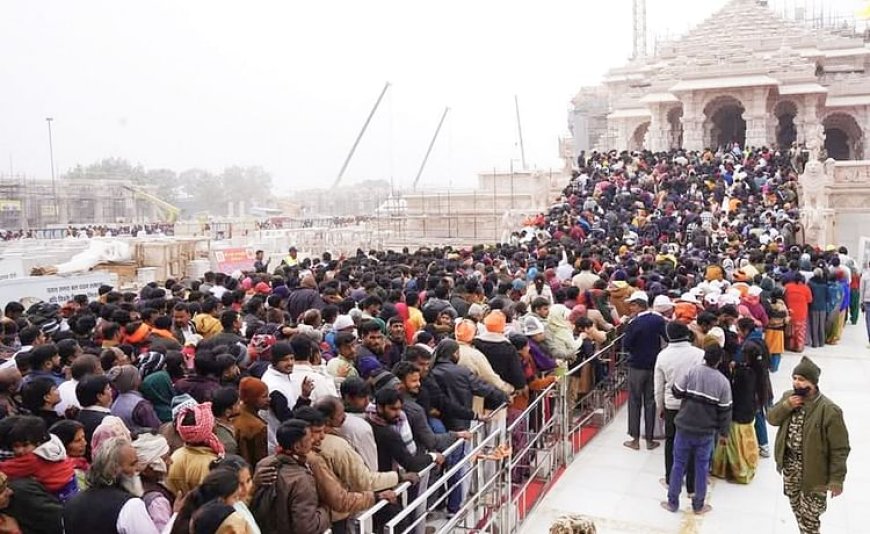 अयोध्या: महाकुंभ खत्म होते ही घटी राम मंदिर में भीड़, एक घंटे में हो रहे हैं रामलला के दर्शन