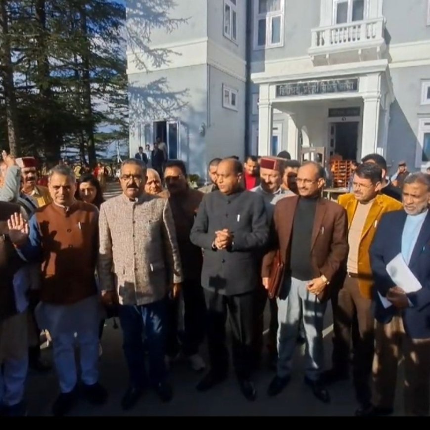 हिमाचल बजट से पहले विधानसभा में BJP करेगी प्रदर्शन:पूर्व MLA पर हुए हमले पर सरकार को घेरेगी; कानून व्यवस्था का मुद्दा उठाएगी