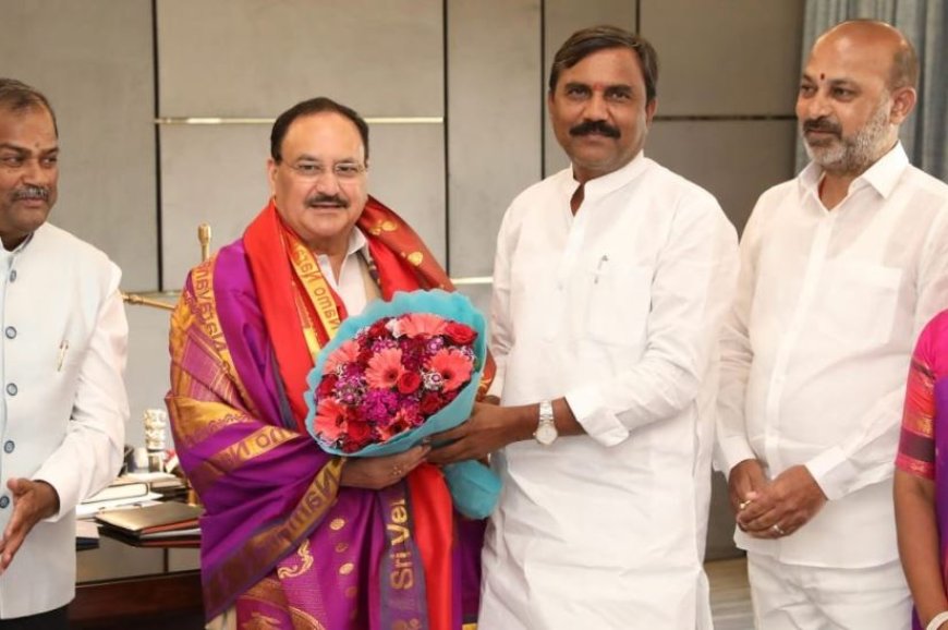 भाजपा अध्यक्ष जे.पी. नड्डा ने नवनिर्वाचित भाजपा MLC से की मुलाकात, बेंगलुरु में आरएसएस की तीन दिवसीय बैठक में होंगे शामिल
