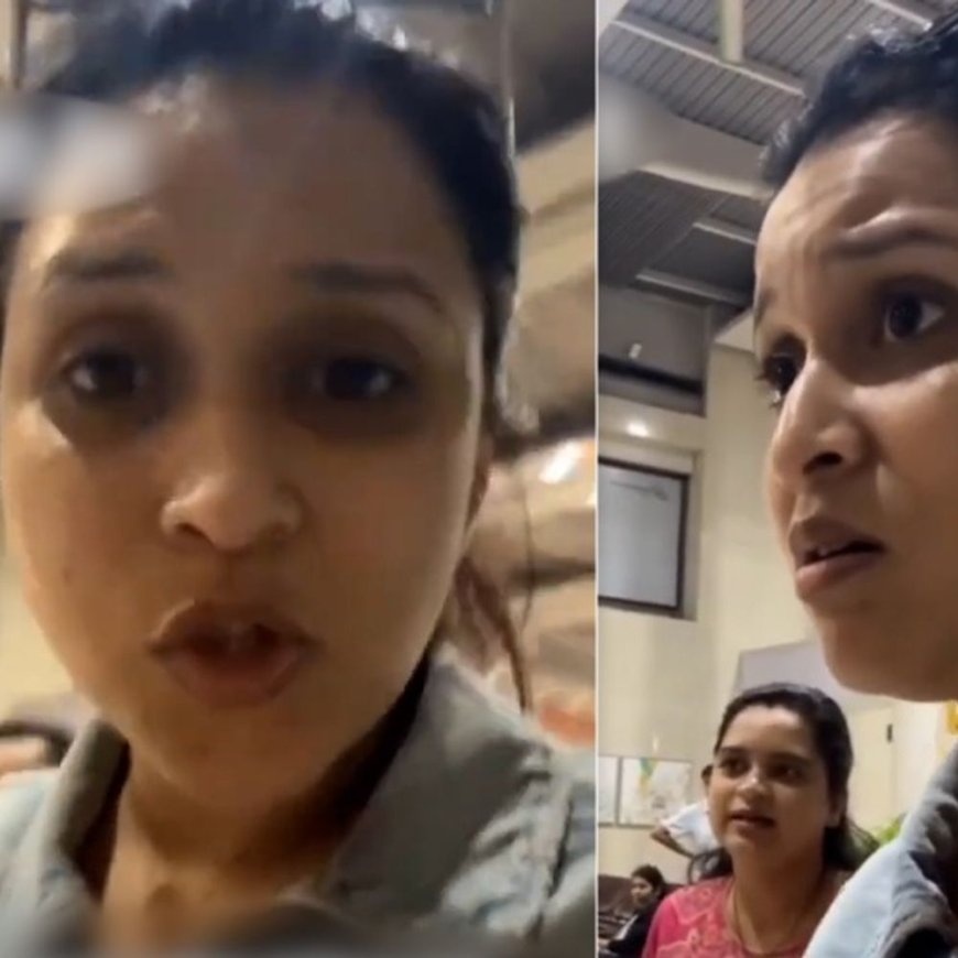 मनारा को एयरलाइन ने चेक-इन करने से रोका:एयरपोर्ट पर जमकर हंगामा किया, स्टाफ को लगाई जमकर लताड़, कहा- समय से पहले फ्लाइट उड़ा दी