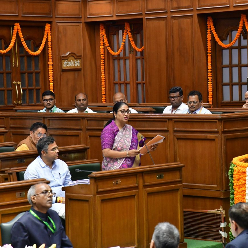 दिल्ली विधानसभा बजट सत्र, DTC पर CAG रिपोर्ट पेश:CM बोलीं- 5 साल में देनदारियां ₹37000 करोड़ बढ़ीं; आतिशी का तंज- खीर बनाकर बजट नहीं बनता