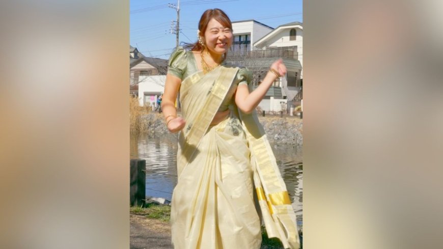 Viral: जापानी महिला ने मलयालम गाने पर साड़ी में किया जोरदार डांस, देखें Video