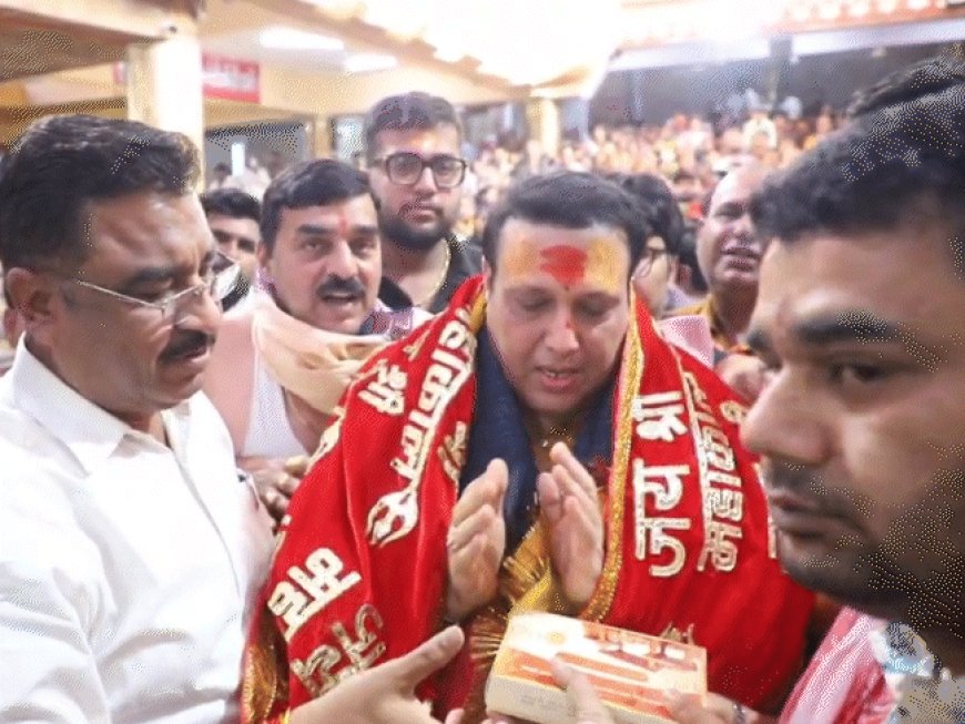 एक्टर गोविंदा का खुलासा- कैसे पैर में लगी थी गोली:उज्जैन में महाकाल दर्शन कर कहा- कई ऊंची बिल्डिंग से मरने वाला था; बाबा ने बचा लिया