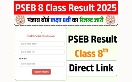 PSEB Board 8th Class Result 2025: इस दिन होगा पंजाब बोर्ड कक्षा आठवीं का रिजल्ट जारी