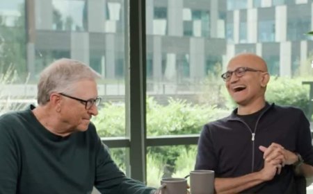 Microsoft के 50 साल पूरे होने पर, बिल गेट्स, सत्या नडेला और स्टीव बाल्मर को Copilot AI ने कैसे 'रोस्ट' किया, देखिए 