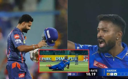 कप्तान के आगे कप्तान फेल... लड्डू गेंद पर आउट हुए पंत , हार्दिक को गिफ्ट किया विकेट