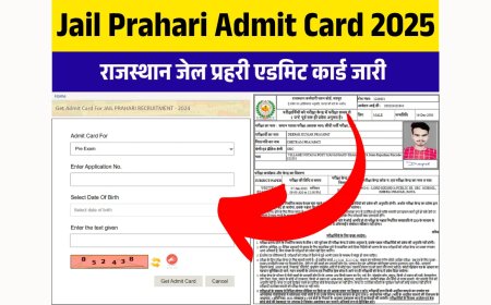Rajasthan Jail Prahari Admit Card 2025: राजस्थान जेल प्रहरी भर्ती एडमिट कार्ड, यहां से करें डाउनलोड