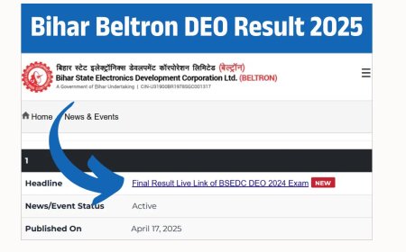 Bihar Beltron DEO Result 2025 Date Out: बिहार बेल्ट्रॉन डाटा एंट्री ऑपरेटर रिजल्ट इस दिन होगा जारी