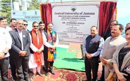 जम्मू कश्मीर हिमालय में जलवायु अनुसंधान में भारत की वैश्विक पहल का नेतृत्व कर रहा है : केंद्रीय मंत्री जितेंद्र सिंह
