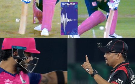 रियान पराग आउट या ​नॉट आउट, क्या तीसरे अंपायर से भी हो गई गलती?
