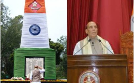 रक्षा मंत्री राजनाथ सिंह ने तमिलनाडु में शहीद सैनिकों को दी श्रद्धांजलि