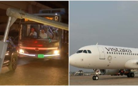 दिल्ली में धूलभरी आंधी, 15 उड़ानों का बदला गया रूट, कई वाहन हुए क्षतिग्रस्त