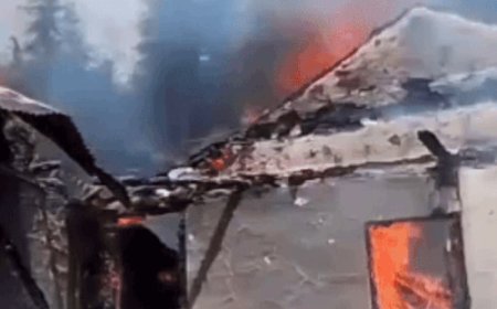 शिमला में दो मंजिला मकान जला:10 कमरे जलकर राख, वन विभाग के उपाध्यक्ष ने 50 हजार देने की घोषणा की