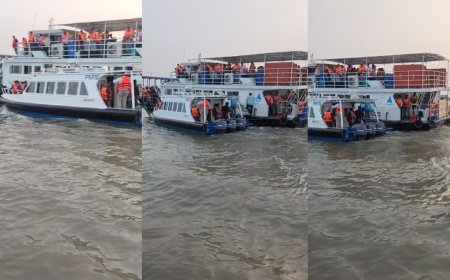 समुद्र में अचानक से डूबने लगी बोट, 130 यात्रियों की अटक गई जान, यहां देखें Video