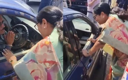 VIDEO: कार के अंदर से सड़क पर रोटी फेंक रहा था शख्स, ये देखते ही सीएम रेखा ने रोका अपना काफिला, जानिए फिर क्या कहा?