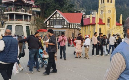 हिमाचल के पर्यटन स्थल टूरिस्ट से गुलजार:अप्रैल में ही 60% ऑक्यूपेंसी, नहीं मिल रहे रूम, गर्मी से बचने के लिए पहुंच रहे सैलानी