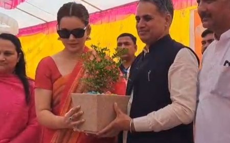 मंडी में सांसद कंगना ने कांग्रेस को घेरा:बोलीं- नेहरू को बाबा साहेब की बुद्धिमत्ता से ईर्ष्या, पार्टी कर रही वोट बैंक की राजनीति