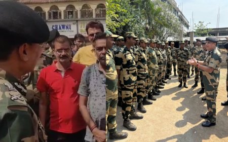 मुर्शिदाबाद और मालदा पहुंचे एडीजी BSF रवि गांधी, हिंसा प्रभावित इलाकों का लिया जायजा