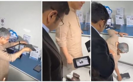 केंद्रीय मंत्री अश्विनी वैष्णव ने भारत में बने अल्ट्रा-ड्यूरेबल टैबलेट की मजबूती का किया परीक्षण 