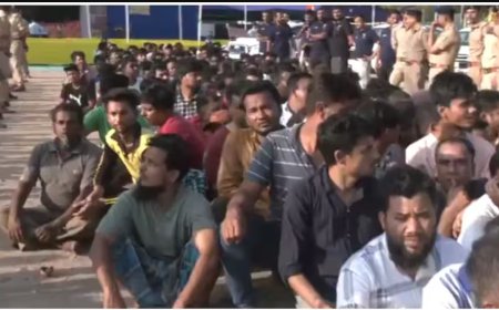 गुजरात – पुलिस का बड़ा एक्शन, अवैध रूप से रह रहे 550 से अधिक बांग्लादेशी व अन्य विदेशी हिरासत में