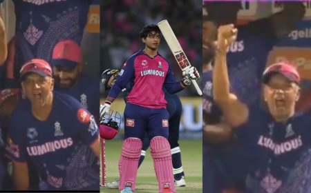 VIDEO: वैभव सूर्यवंशी के शतक के बाद देखने लायक था राहुल द्रविड़ का रिएक्शन, व्हील चेयर छोड़ कुछ इस तरह से मनाया जश्न