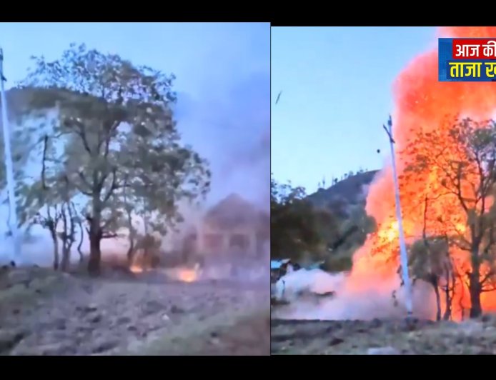 कश्मीर से बड़ी खबर: लश्कर आतंकी फारूक अहमद का घर उड़ाया गया