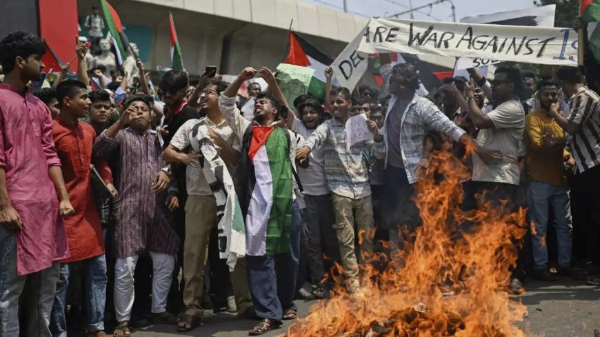 At least 72 arrested across Bangladesh after anti-Israel protests turn violent