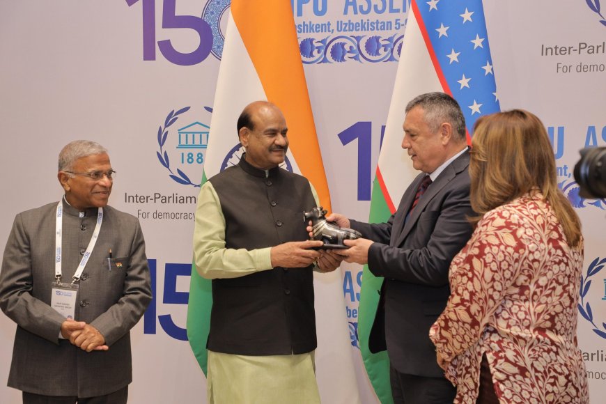 उज्बेकिस्तान में हिंदी सीख रहे छात्रों से मिले लोकसभा अध्यक्ष ओम बिरला, भारत-उज्बेक संसदीय संबंधों को बताया मजबूत