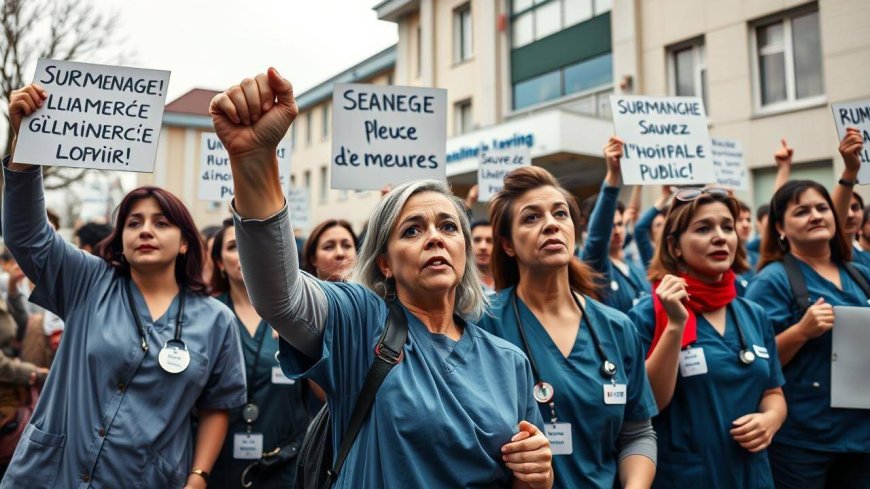 French hospital staff, relatives sue ministers over work-related suicides