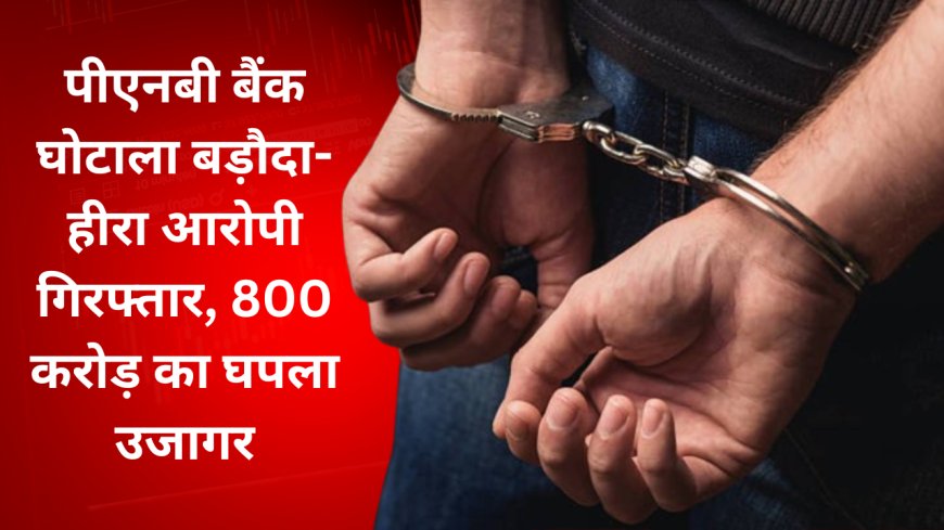PNB Bank Ka Ghotala बड़ौदा-हीरा आरोपी गिरफ्तार, 800 करोड़ का घपला उजागर